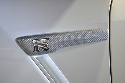 Nissan GT-R Carbon Fiber Fender Emblem Panels - MY17-MY20