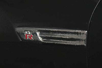Nissan GT-R Carbon Fiber Fender Emblem Panel - MY07-M15