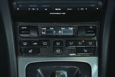 Porsche Carbon Fiber Climate Control Panel - Carrera, Cayman, Boxster
