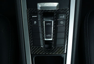 Porsche Carbon Fiber Console Switch Panel - Carrera, Cayman, Boxster