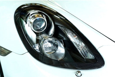 Porsche Carbon Fiber Headlight Panel - Cayman, Boxster